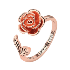 Fidget Adjustable Rose in Rose Gold Colour Spinning Rose