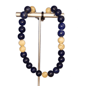 Lapis Lazuli Gemstone and Trochus Nilcoticus Natural Shell Anklet / Bracelet