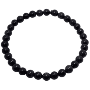 Blue Sandstone Gemstone Glitter Elasticated Bracelet