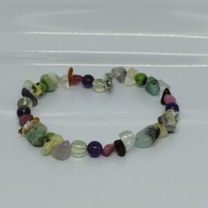 Gemstone Bracelet with Wire and Lobster Clasp