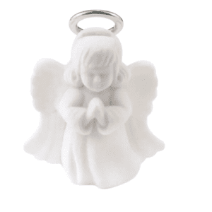 White Angel Velvety Gift Box with Silver Coloured Halo