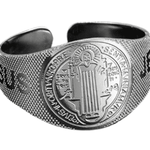 Stainless Steel Adjustable Jesus Print Ring