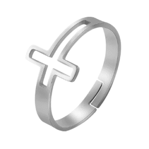 Stainless Steel Cut Out Adjustable Ring