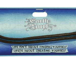 Earth and Surf Vegan Plain Brown Corded Slip Knot Bracelet Anklet