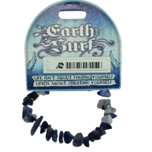 Earth and Surf Vegan Amethyst Gemstone Chip Beaded Bracelet
