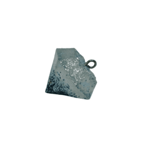 Spinning Top Diamond Shape Blue Glitter Pendant
