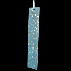 Baby Blue and Gold Glitter Glow in the Dark Book Mark