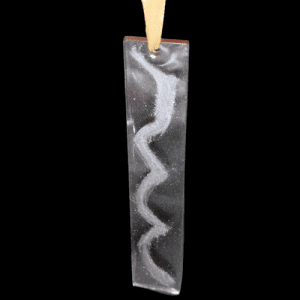 Tan Chameleon Blue Wave Pattern Book Mark