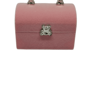 Pink Teddy Bear Velvety Chest Gift Box