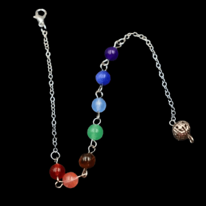 Silver Coloured Chain Chakra Gemstone Beaded Bracelet