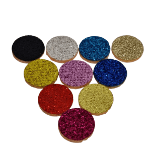 Replacement Round Spare Aromatherapy Oil Pendant Glitter Pads