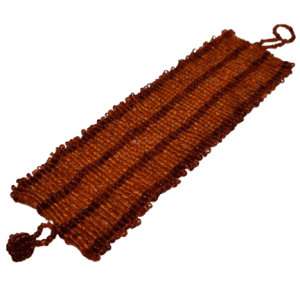 Amber Coloured Beaded Adjustable Bracelet