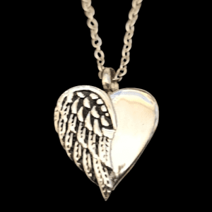 Stainless Steel Necklace with Love Heart Mini Urn Pendant Locket
